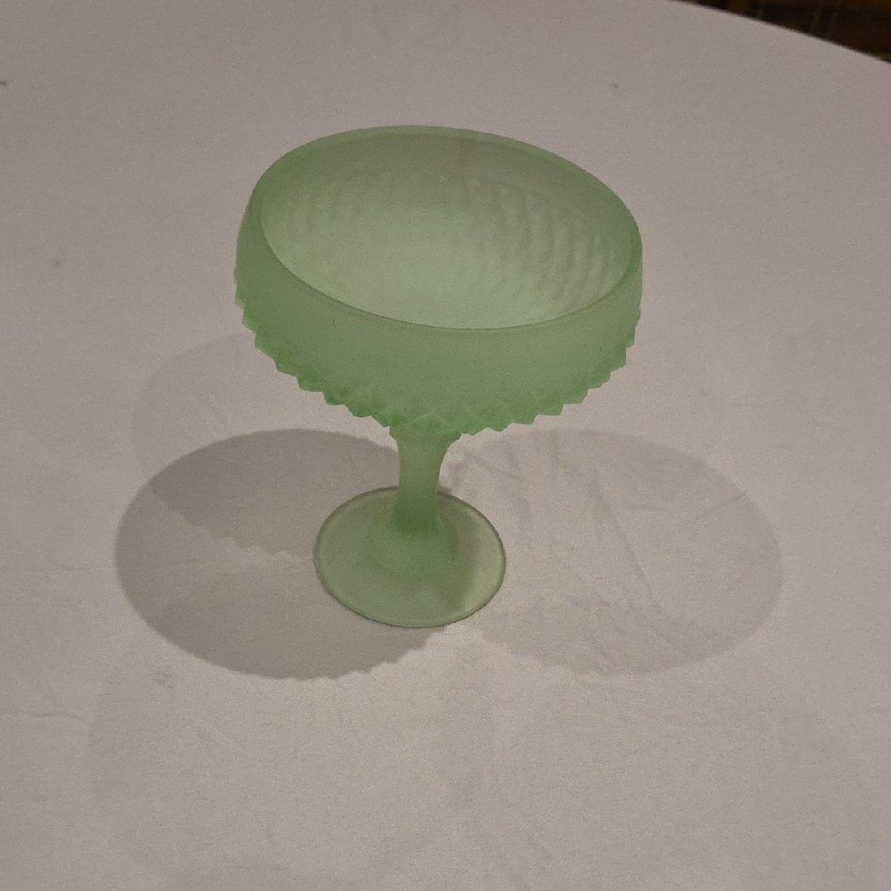 Elegant Green Glass Vase